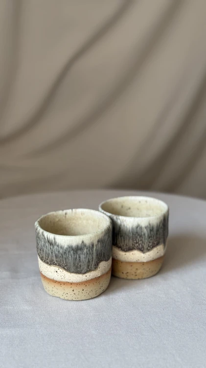 Ceramika handmade styl rustykalny beż brąz