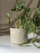 Beżowa osłonka ceramiczna w paski