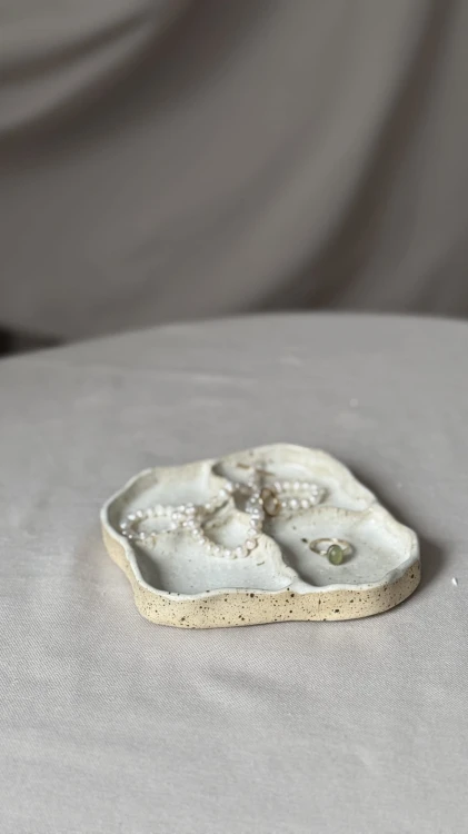 Taca ceramiczna handmade 4 sekcje