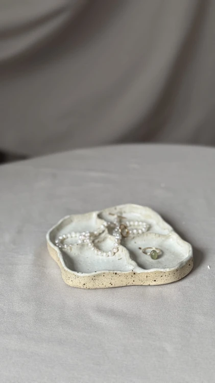 Taca ceramiczna handmade 4 sekcje