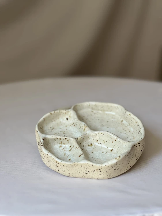 Taca ceramiczna handmade 4 sekcje