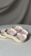 Ceramiczny organizer handmade ciepły róż